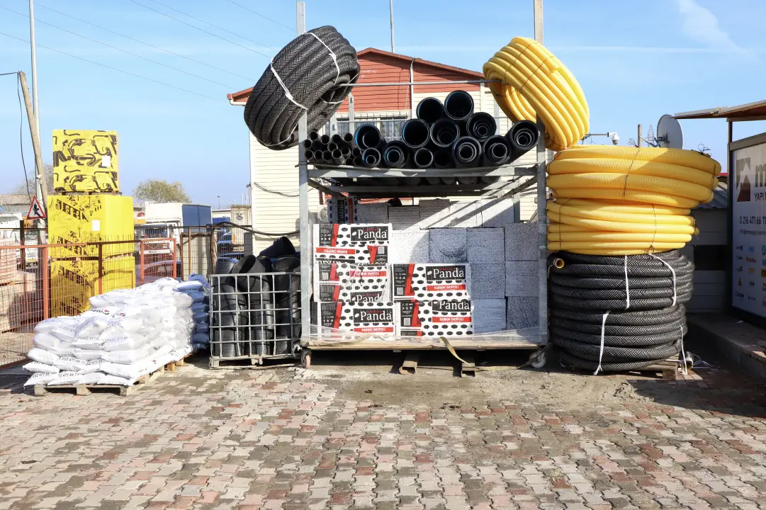 Koruge boru ve PVC altyapı malzemeleri